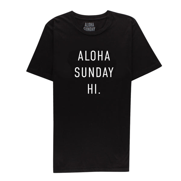 AS HAWAII  - BLACK - ALOHA SUNDAY