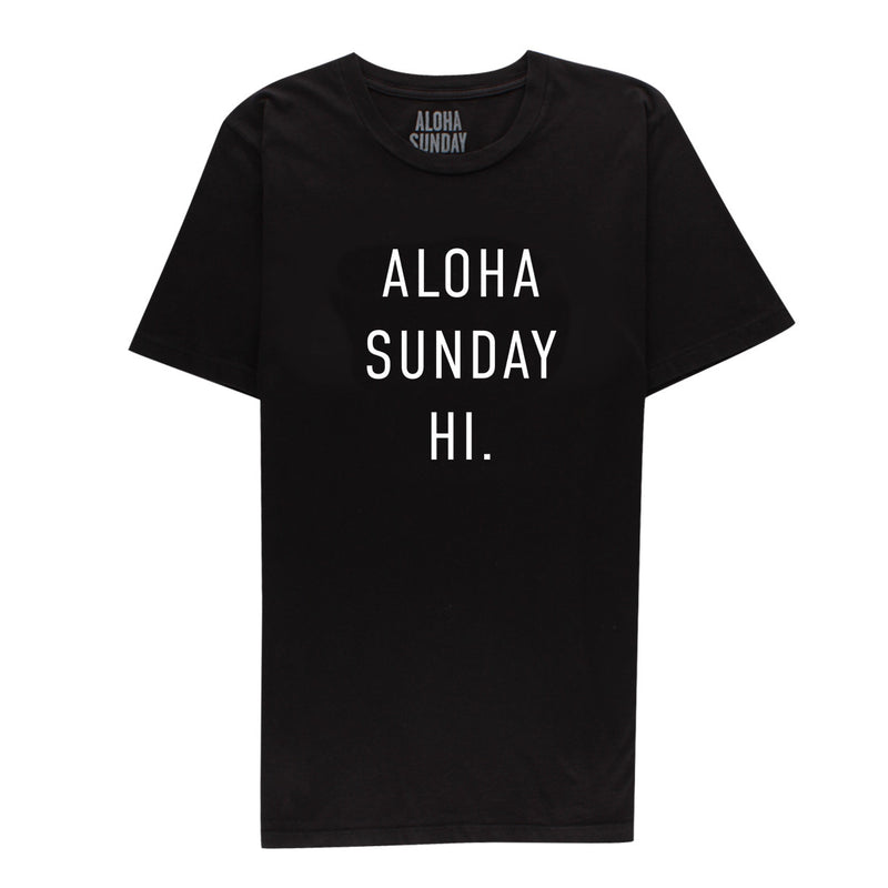 AS HAWAII  - BLACK - ALOHA SUNDAY