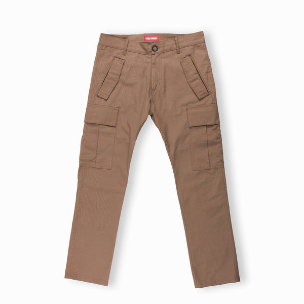 BOULDER RIPSTOP SLIM CARGO - DARK KHAKI - ALOHA SUNDAY