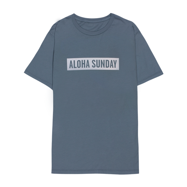 Bumper White Print - AQUA - ALOHA SUNDAY