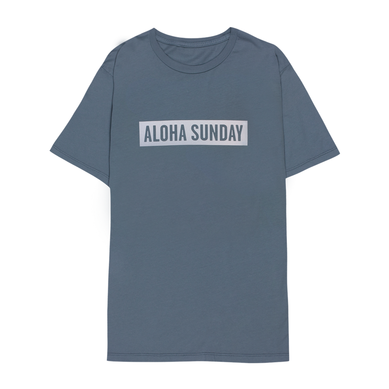 Bumper White Print - AQUA - ALOHA SUNDAY