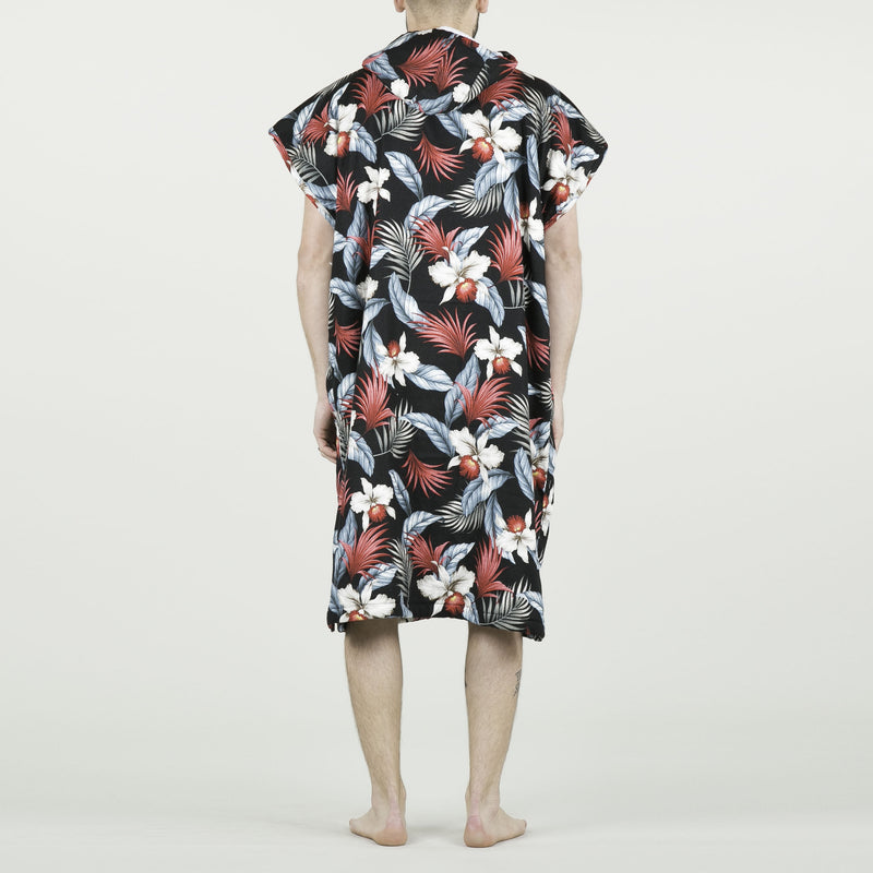 ALOHA SUNDAY CHIEF CHANGING ROBE BLACK TROPICAL
