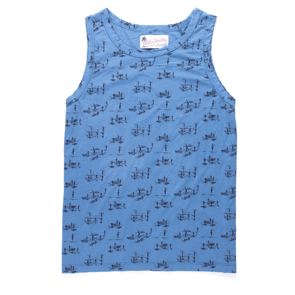 ROYAL - BLUE - ALOHA SUNDAY - TANK