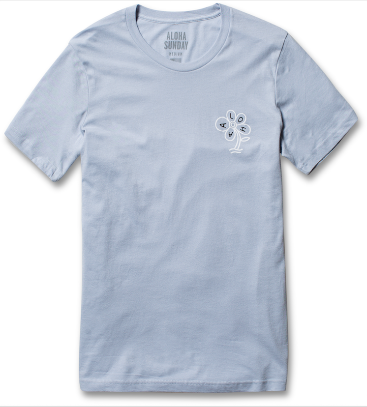 ALOHA FLOWER- LIGHT BLUE - ALOHA SUNDAY