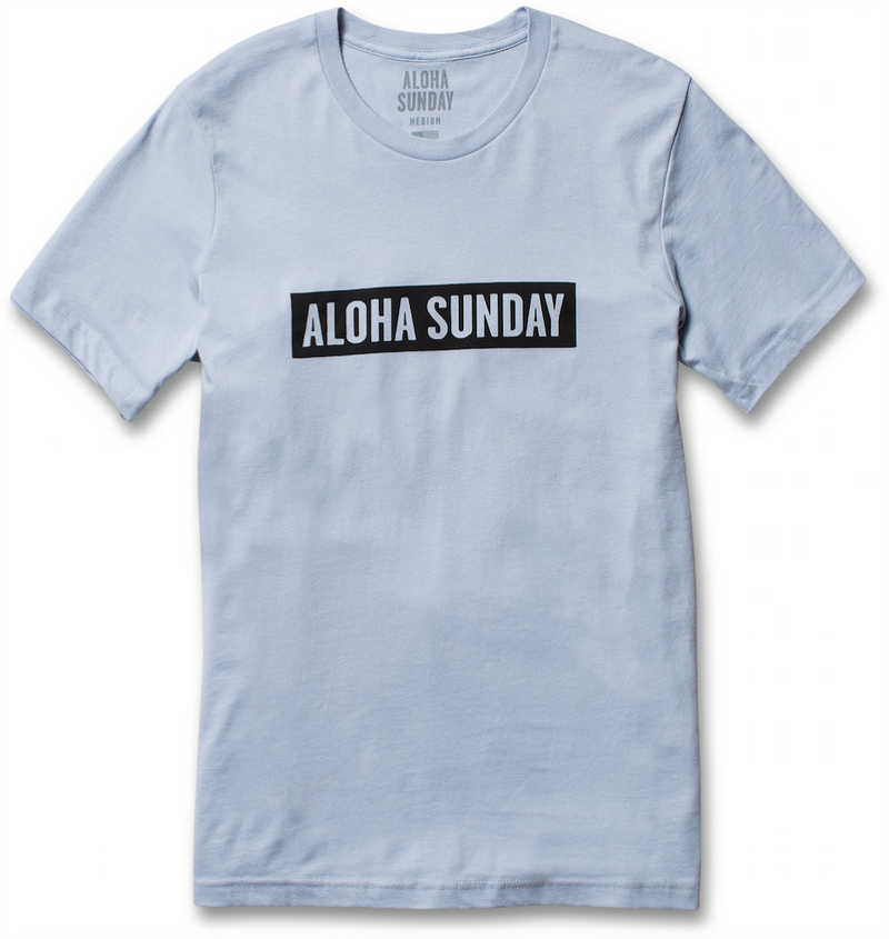 BUMPER BLACK - LIGHT BLUE - ALOHA SUNDAY