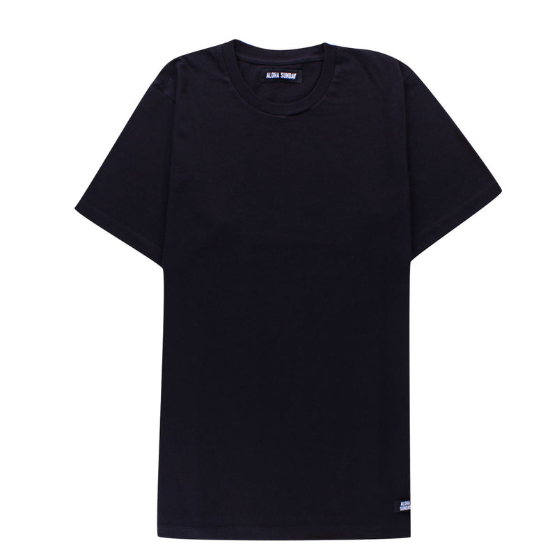 STAPLE T - BLACK - ALOHA SUNDAY