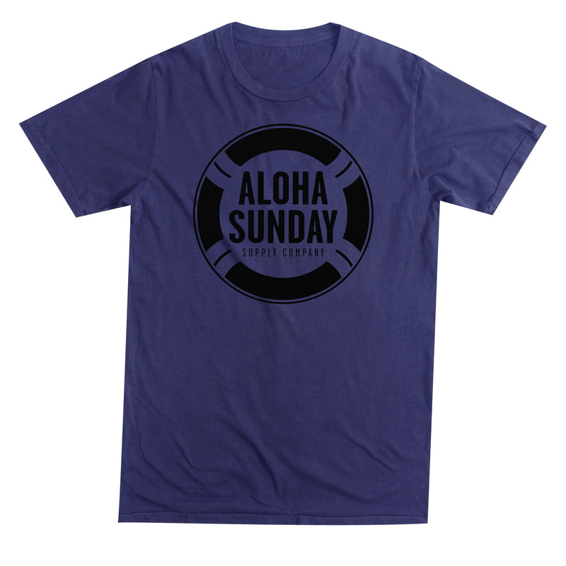 LIFESAVER (FRONT PRT) - NAVY W/ BLACK - ALOHA SUNDAY
